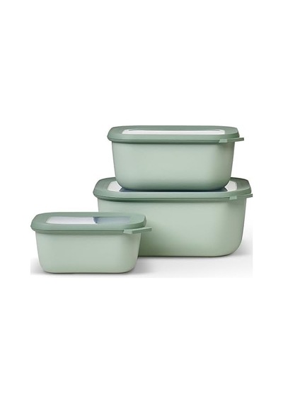 Çok Kaseli Cirqula Dikdörtgen 3 Parçalı Set 750+1500+3000 - Sage 7009