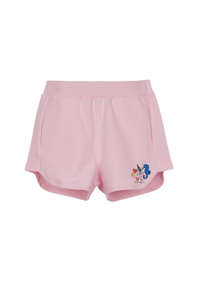 Lovetti Açık Pembe Kız Çocuk Iki Iplik Deniz Atı Baskılı Şort 7840P016 Pembe