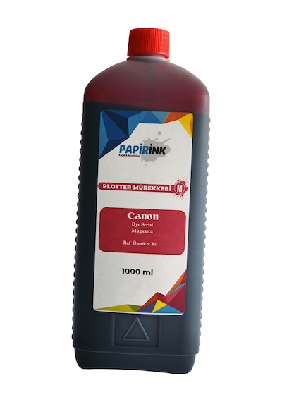 Papirink Canon Uyumlu Plotter Mürekkebi 1000 gr Dye Magenta