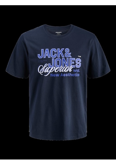 Jack&jones Jjelogo Tee Ss O-neck 2 Col Ss26 Sn Erkek T-shirt 12288016 Lacivert