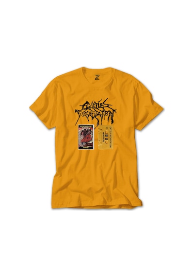 Cattle Decapitation Homovore Sarı Tişört Sarı