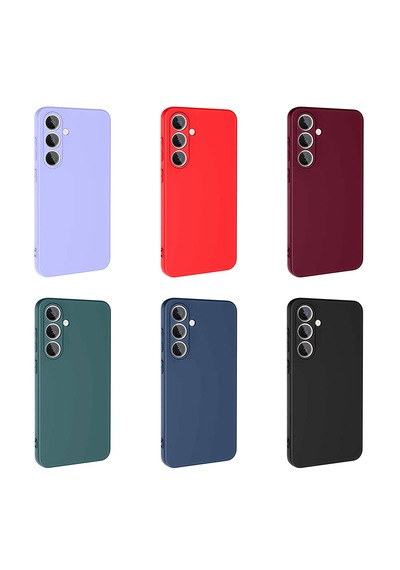 Samsung Galaxy Uyumlu S24 Fe Kılıf Mat Pürüzsüz Yumuşak İçi Kadife Kapak