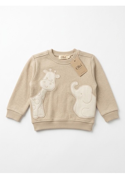 Divonette Babydoll Sweatshirt Divo Açık Bej