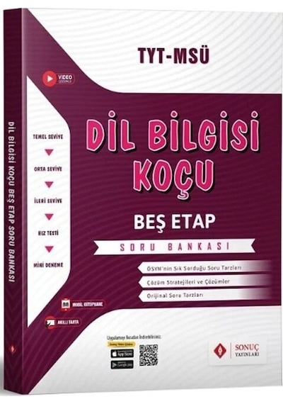 Sonuç Yayınları Tyt Ayt Dil Bilgisi Koçu Soru Bankası