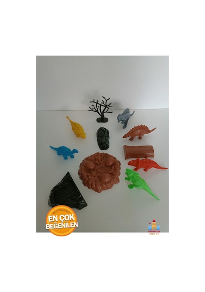 Oyuncak Dinazor Hayvanları Seti 11 Parça Büyük Boy Dinozor Dünyası Oyuncak Seti 11 Parça Kartelada