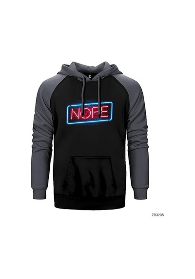 Nope Kırmızı Renk Reglan Kol Sweatshirt / Hoodie