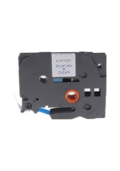 BROTHER P-Touch TZE 133 SEFFAF ETIKETE MAVI 12mm x 8m Uyumlu