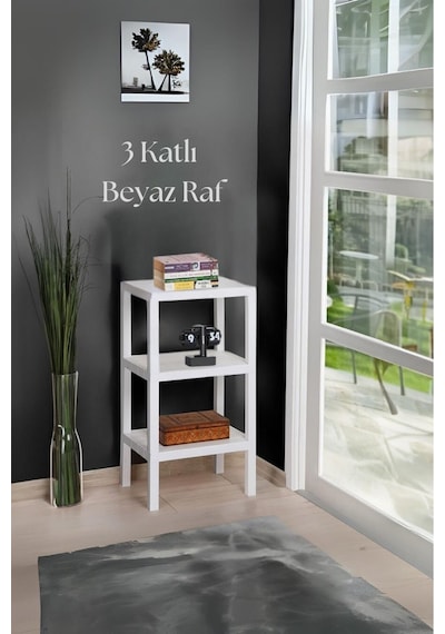 3 Katlı Beyaz Raf Kitaplık & Banyo Düzenleyicisi 73,5 Cm-brns0048 Beyaz 3 Katlı Beyaz Raf Kitaplık & Banyo Düzenleyicisi 73,5 Cm-brns0048 Beyaz