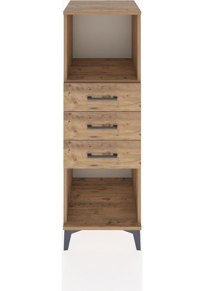 Hyperion Dolap 2 Raflı 2 Çekmeceli Tek Kapaklı 44x44x134 Çam-çam Atlas Çam