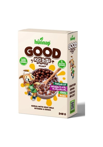 Keçi Sütlü Kakao Ve Vitamıin Tahıllı Glutensiz Gevrek 240 Gr