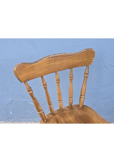 Vintage Masif Ahşap Sandalye 1 Adet Ac01 Çok Renkli