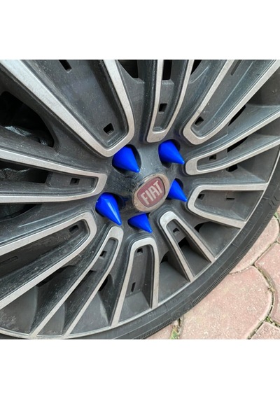 Sivri Bijon Takımı Mavi Renk Uzun Bijon 17mm