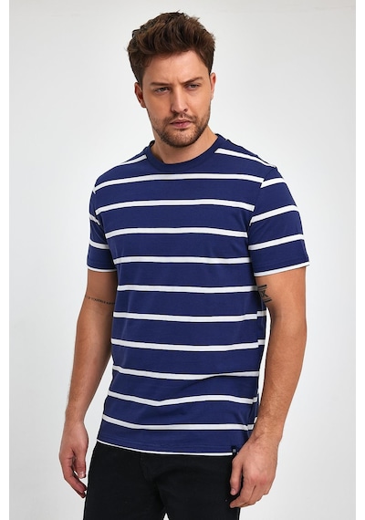 Alexander Gardi Alexandergardı Çizgili Regular Fit T-shirt E23-00148 001