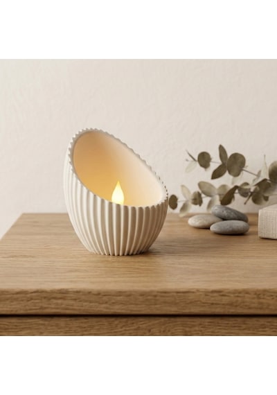 Minimalist Estetik Modern Tasarım Mumluk Dekoratif Obje Beyaz