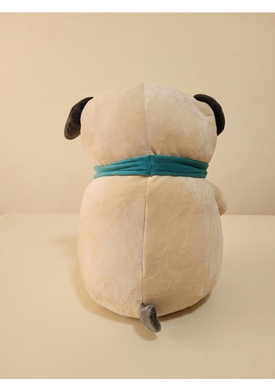 Peluş Oturan Köpek 45 Cm Bej - Kahverengi