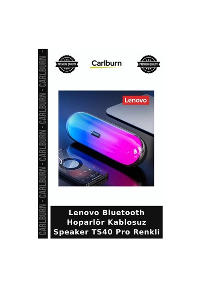 Lenovo Bluetooth Hoparlör Kablosuz Speaker Ts40 Pro Renkli Mikrofonlu Ses Sistemi Oyun Aksesuarı