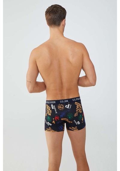 U.S. Polo Assn. U.s Polo Assn. 80476 Erkek 2'li Boxer-lacivert&baskılı Lacivert
