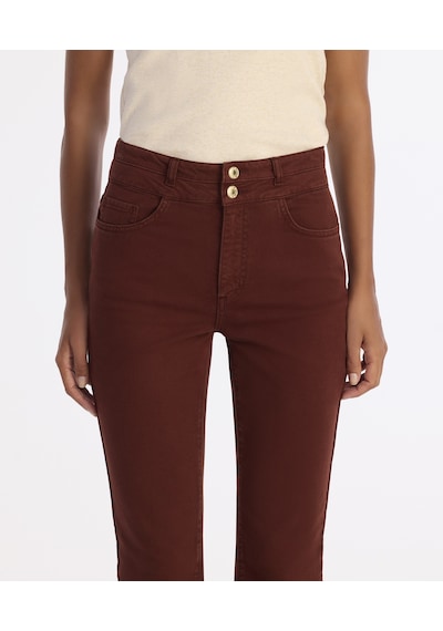 Yargıcı Slim Yüksek Bel Pantolon 25kkpn3071x 016 Bordo