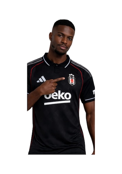 Beşiktaş Lisanslı Adidas Forma Uv Kutu Siyah-beyaz