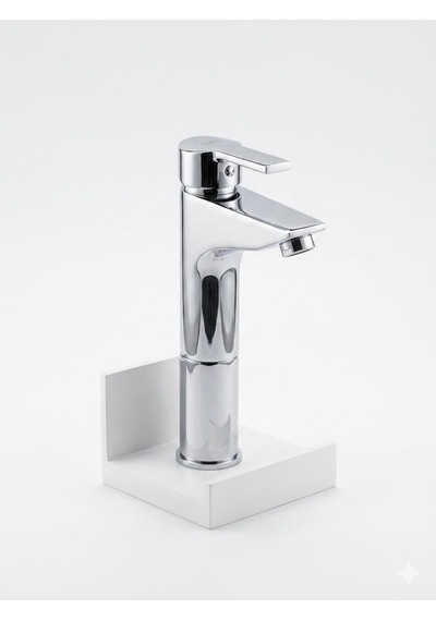 Platin Yüksek Lavabo Bataryası Krom