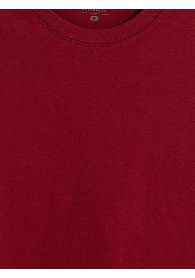 LC Waikiki Lc Waıkıkı Bordo Bisiklet Yaka Uzun Kollu Erkek Pijama Üst