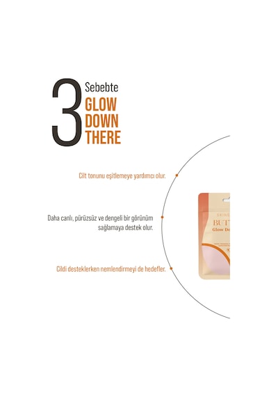 Skin Sensual Buttoks Glow Down There Vücut Maskesi | Kararma Karşıtı ve Aydınlatmaya Yardımcı | 2 Parça
