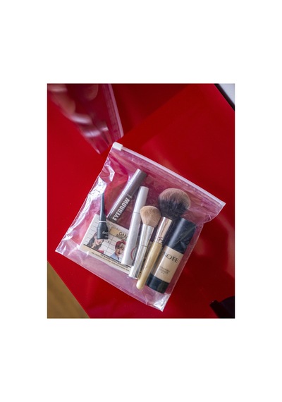 Fermuarlı Organizer Poşet 10 Adet 20x20+5 Cm Şeffaf