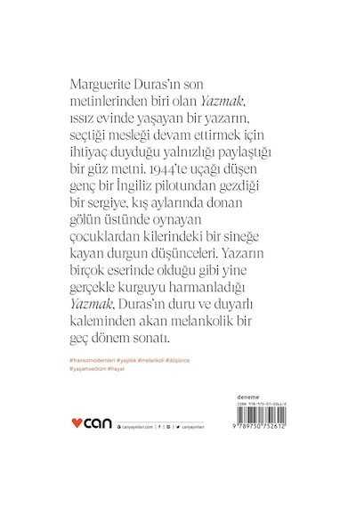 Yazmak - Marguerite Duras -  Can Yayınları