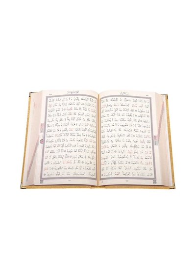 Rahle Boy Kadife Kuran-I Kerim (Altın. Elif-Vavlı. Yaldızlı) N11.2659