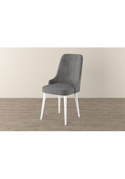 Mona Beyaz 80x132 Açılabilir Mdf Masa Yemek Odası Takımı, Mutfak Takımı 6 Adet Sandalye Beyaz Masa - 6 Gri - Beyaz Ayak Mona Beyaz 80x132 Açılabilir Mdf Masa Yemek Odası Takımı, Mutfak Takımı 6 Adet Sandalye Beyaz Masa - 6 Gri - Beyaz Ayak