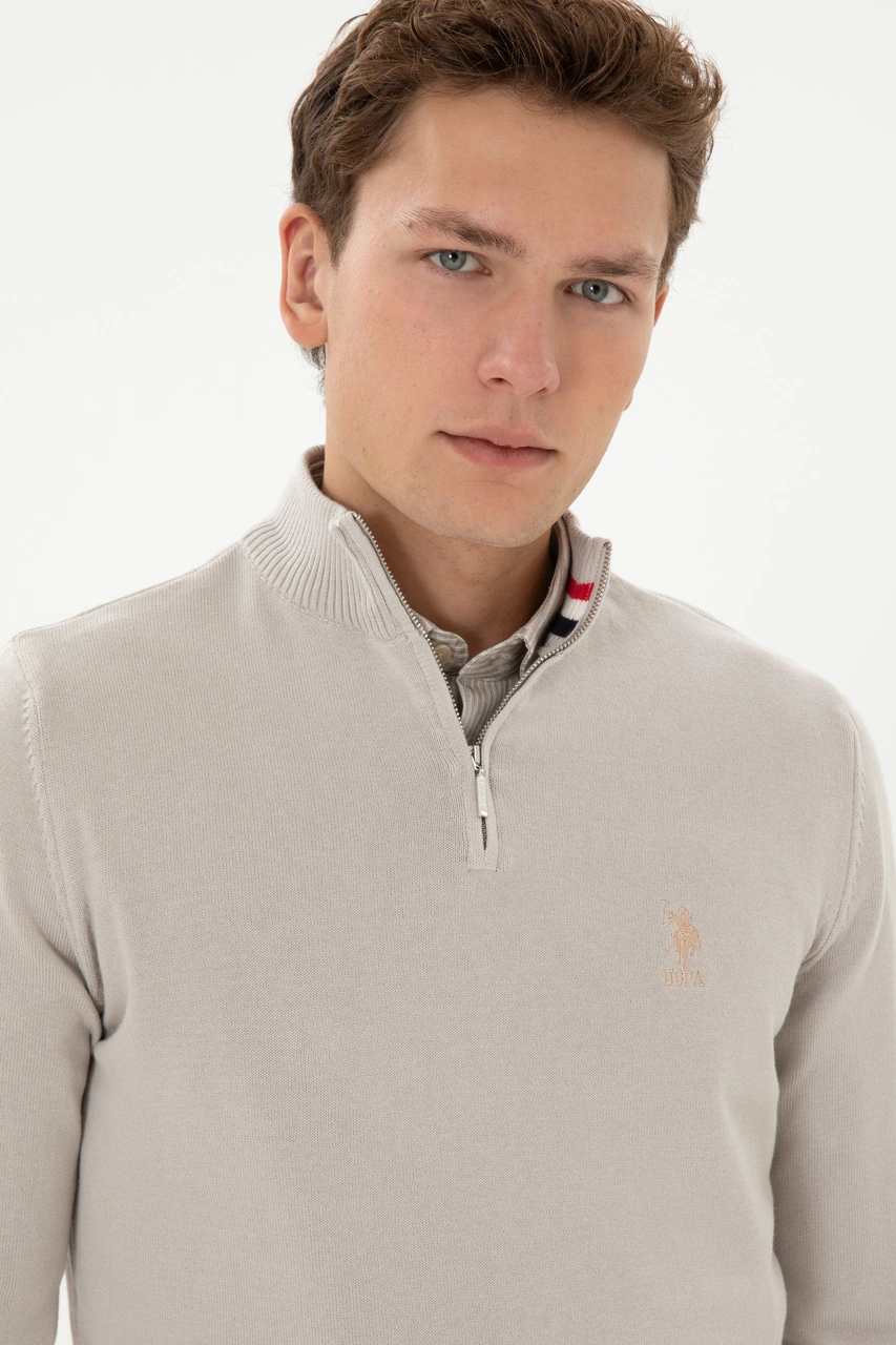 U.s. Polo Assn. Erkek Taş Kazak /triko 50315823-vr049 Tas