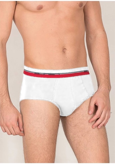 Güneri Underwear Erkek Clasıc Slıp % 100 Cotton Klasıc Slıp 2'li Paket Beyaz