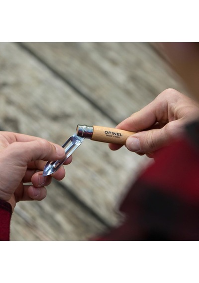 Opinel Soyma Bıçağı No. 06, Katlanabilir, Sap Kayın Ağacından Üretilmiştir, Bıçak Uzunluğu 6,0 Cm, 254602 Genel