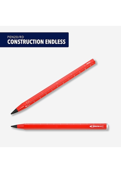Troıka Sonsuz Kurşun Kalem, Sürdürülebilir Sonsuz Kalem Ucu, Yakl. 20 Km Yazma Uzunluğu Constructıon Endless Hb, Silinebilir, Sivri Uçlu Santimetre/inç Cetvel .