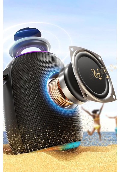 Su Geçirmez Rgb Işıklı Taşınabilir Kablosuz Bluetooth Hoparlör Mini Outdoor Bluetooth Hoparlör Suya Dayanıklı