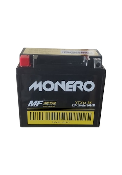 Monero 12v 10amper Ytx Bs Motosiklet Akü Ebatlar: 150 X 86 X 31mm