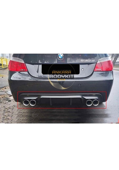 E60 M5 Çift Çıkış Difüzör - Siyah - Plastik