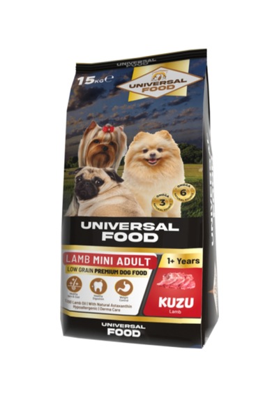 Mini Irk Universal Food Kuzu Etli Köpek Maması 12kg