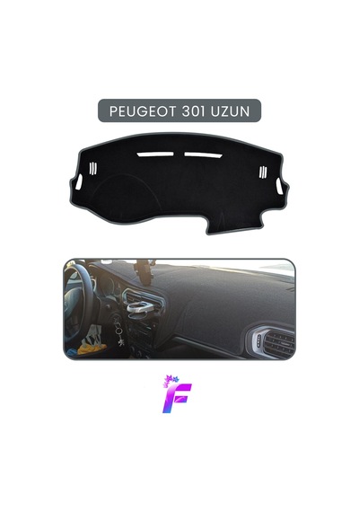 Peugeot 301 2012+ Uzun Kasa Uyumlu Torpido Örtüsü Çatlama Ve Isıya Karşı Tam Koruma T86