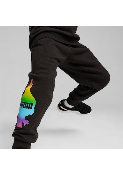 Puma Puma X Trolls Erkek Çocuk Siyah Eşofman Altı Siyah