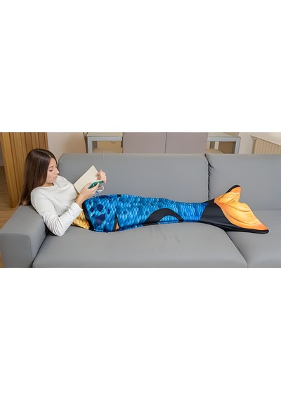 Kuaki Mermaids Deniz Kızı Kostümlü Tv Battaniyesi Fantasy Çok Renkli