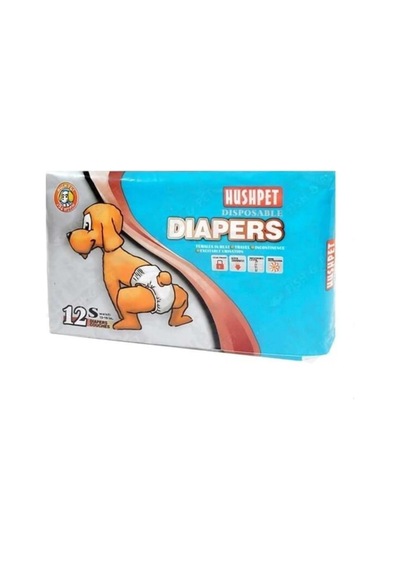 Hushpet Minik Irklar İçin Köpek Bezi S 4-7 Kg 12'li