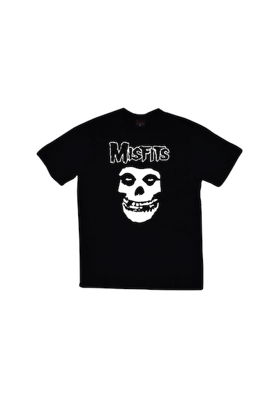 Misfits Baskılı Unisex %100 Pamuk Siyah T-shirt SIYAH