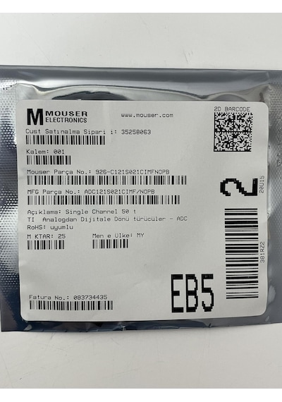 Texas Instruments Adc121s021cımf/nopb Analogdan Dijitale Dönüştürücü 25 Adet