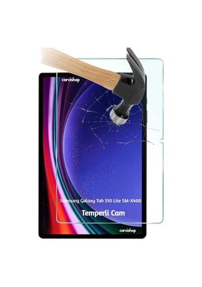Samsung Galaxy Tab S10 Lite Sm-x400 10.9 İnç Uyumlu Kırılmaz Tablet Temperli Cam Ekran Koruyucu