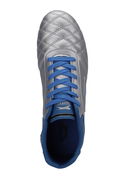 Slazenger HUGO KR Erkek Halı Saha Gri / Mavi Futbol Ayakkabısı