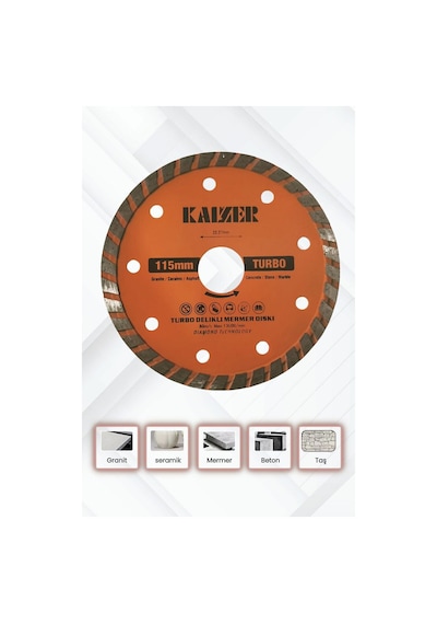 115mm Turbo Mermer,granit,seramik,beton Kesme