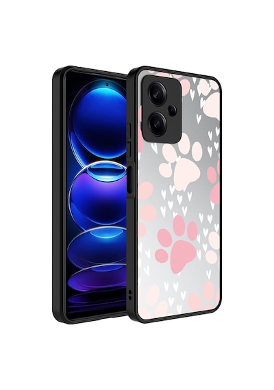 Xiaomi Redmi Note 12 5g Kılıf Aynalı Desenli Kamera Korumalı Parlak Zore Mirror Kapak Pati