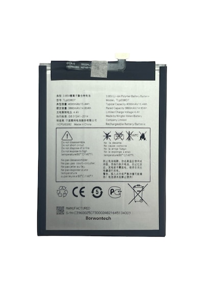 Teknonet Tcl 10 Se Uyumlu Nettech T766h 4000 Mah Batarya - Siyah