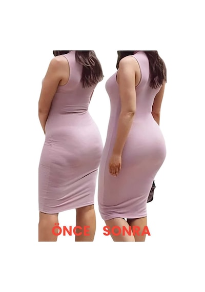 Uniquetrenders Kadın Dikişsiz İnce Askılı Toparlayıcı Tam Boy Korse Siyah
